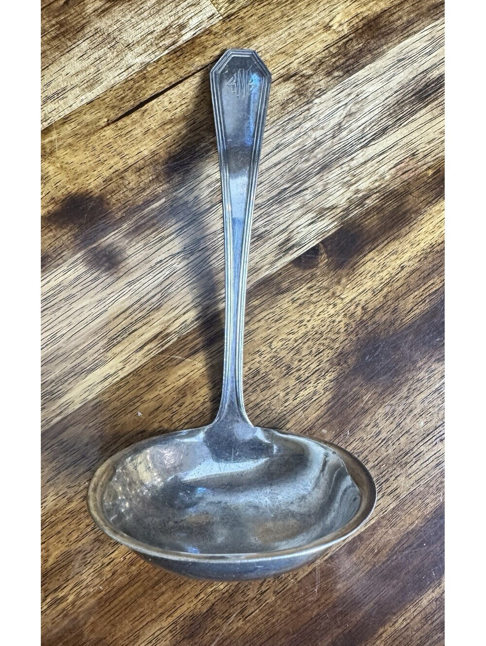 Queen Anne Dominick & Haff Sterling Silver Gravy Ladle 7 1/4